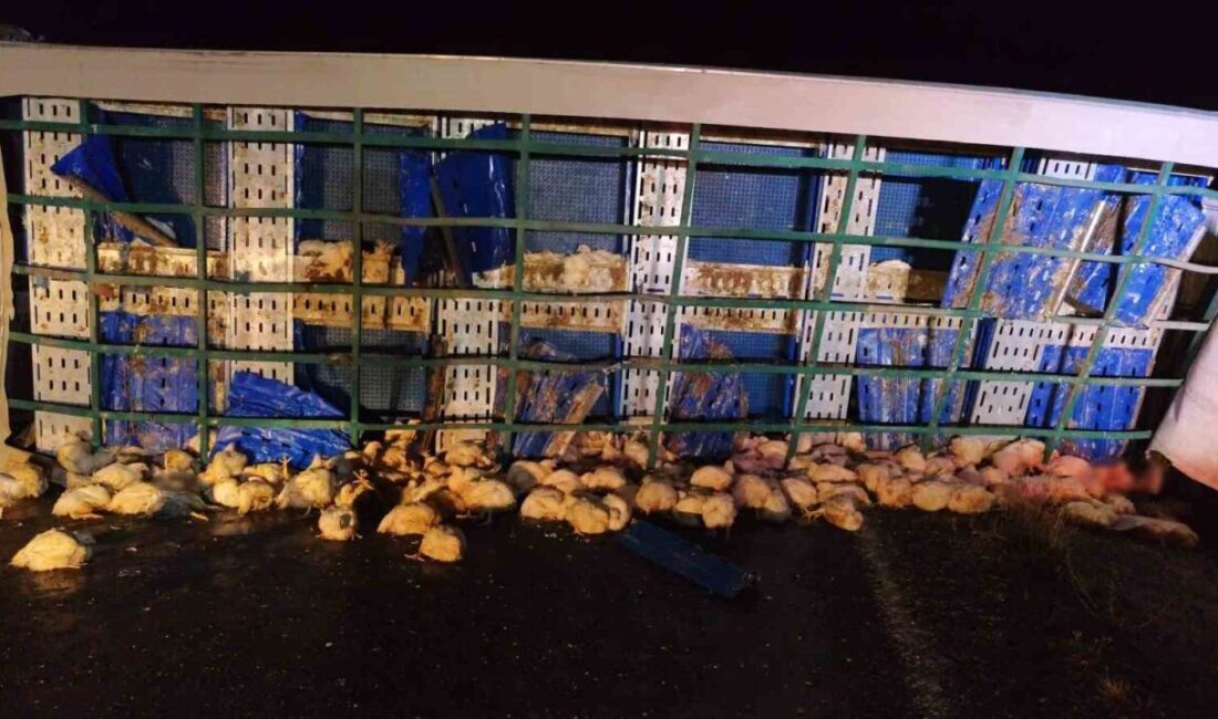 Sarıkaya ilçesinde meydana gelen trafik kazasında bir tır devrildi. Kaza,