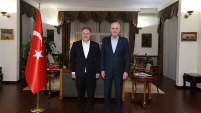 TBMM Başkanı Numan Kurtulmuş, Kırgızistan’ın başkenti Bişkek’e geldi ve Türk