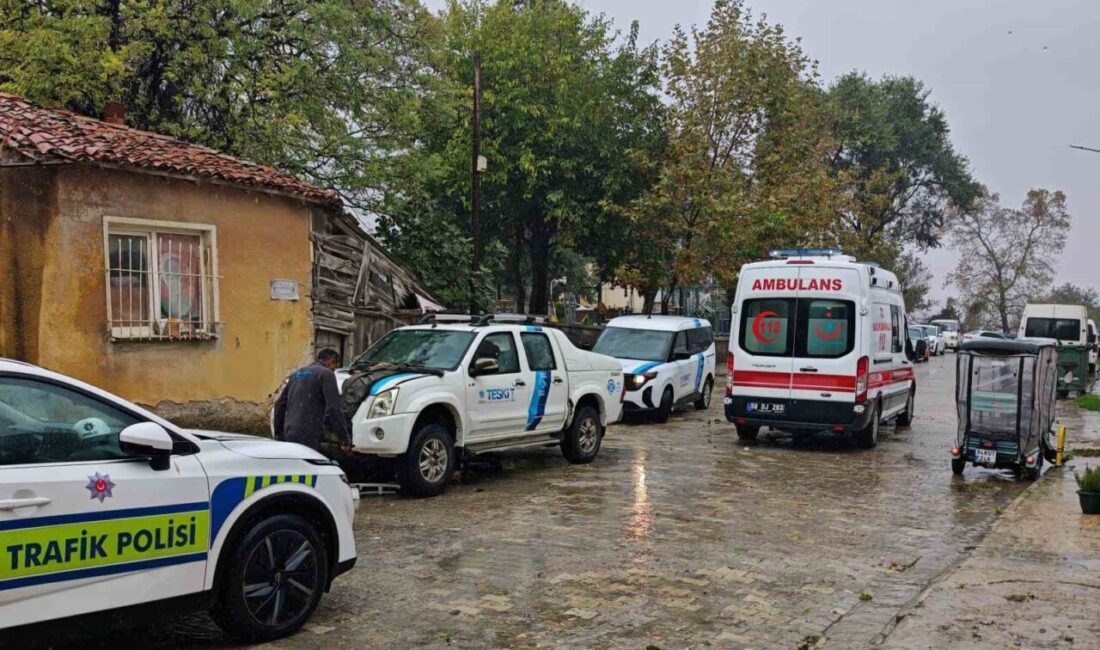 Malkara ilçesinde TESKİ’ye ait bir araç ile bir motosikletin çarpışması