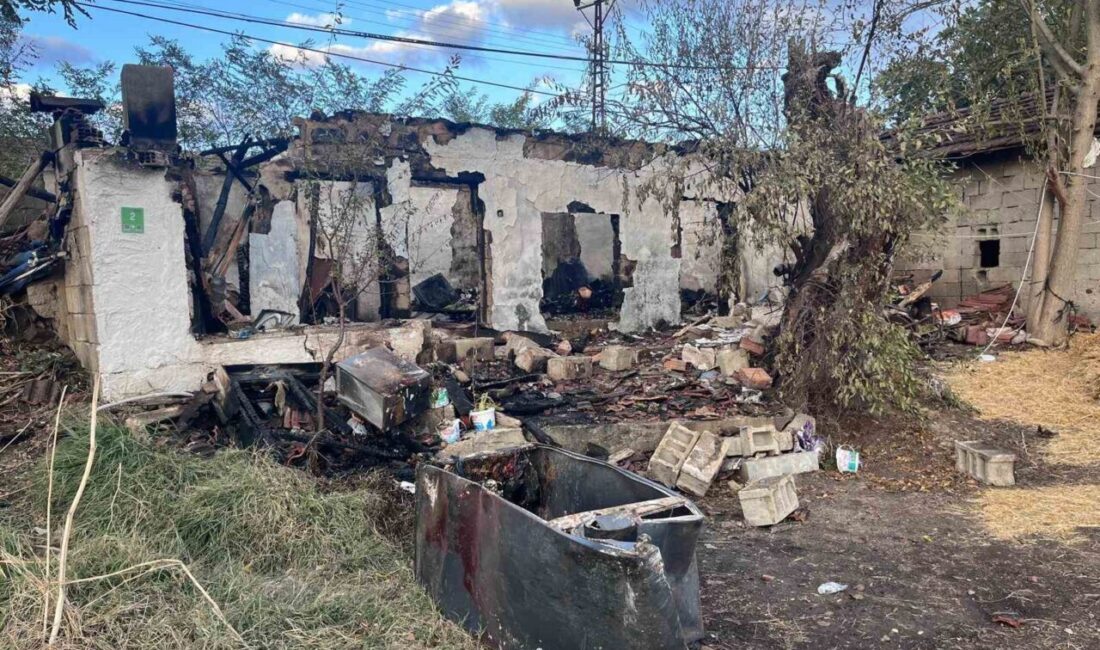 Tekirdağ’ın Hayrabolu ilçesinde bulunan bir müstakil ev, Hasköy Mahallesi’nde meydana