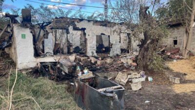 Tekirdağ’ın Hayrabolu ilçesinde bulunan bir müstakil ev, Hasköy Mahallesi’nde meydana