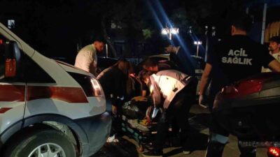 Tekirdağ’ın Süleymanpaşa ilçesinde, bir otomobil ile bir motosikletin kontrolsüz bir