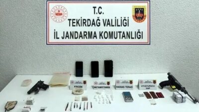 Marmaraereğlisi ilçesinde jandarma tarafından gerçekleştirilen bir operasyonda uyuşturucu madde ve