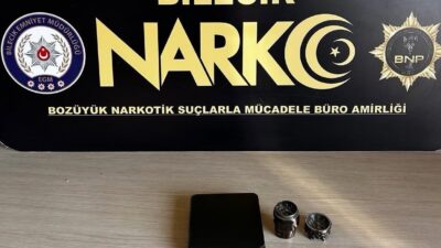 Bilecik’in Bozüyük ilçesinde Narkotik Suçlarla Mücadele Büro Amirliği tarafından yapılan