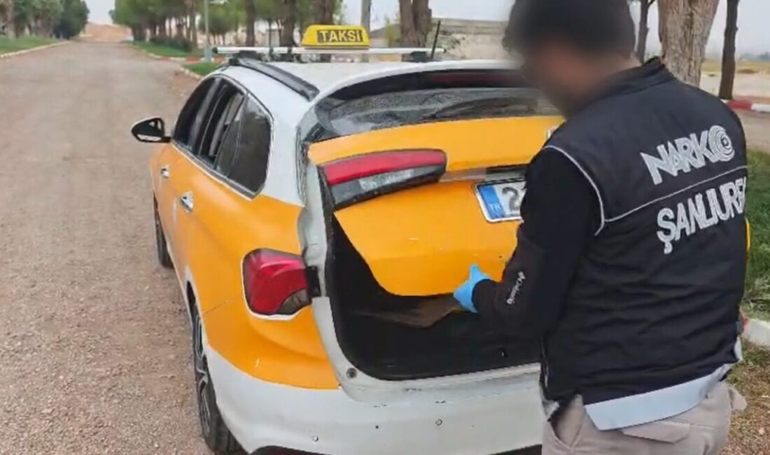 Şanlıurfa’da bir ticari takside 2 kilo 100 gram skunk ele
