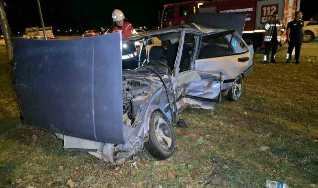 Hatay’da meydana gelen trafik kazasında 2 aracın çarpışması sonucu 4