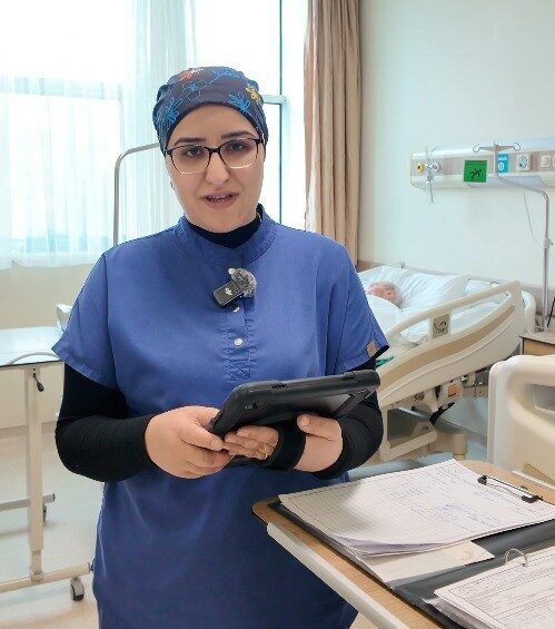 Tokat Gaziosmanpaşa Üniversitesi (TOGÜ) Hastanesi’nde hemşireler artık hasta bakımında kullandıkları