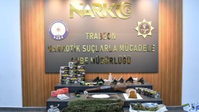 Trabzon Emniyet Müdürlüğü Narkotik Suçlarla Mücadele Şube Müdürlüğü ekiplerince 5