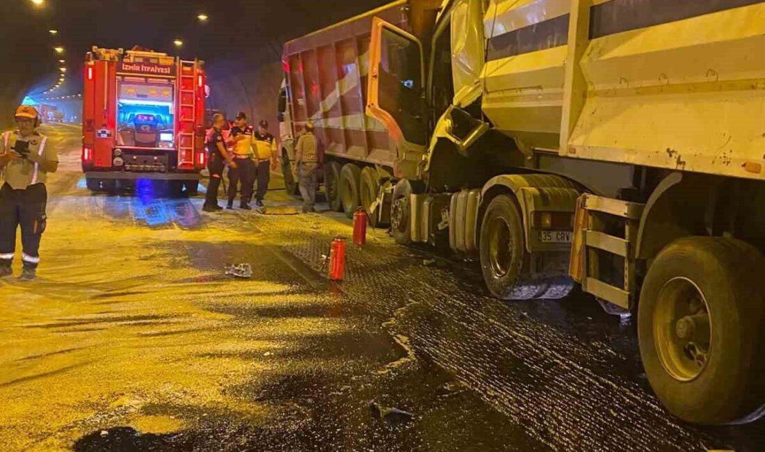 Selatin Tüneli’nde meydana gelen trafik kazasında bir kişi yaralandı. Kaza,