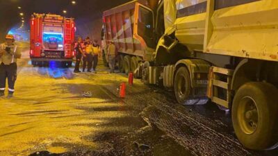 Selatin Tüneli’nde meydana gelen trafik kazasında bir kişi yaralandı. Kaza,