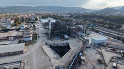 Turhal ilçesinde bulunan şeker fabrikasında kireç ocağında gerçekleştirilen çalışma esnasında