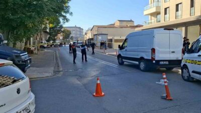 Ümraniye’deki bir mobilya imalathanesi önünde bulunan çanta içinde el bombası
