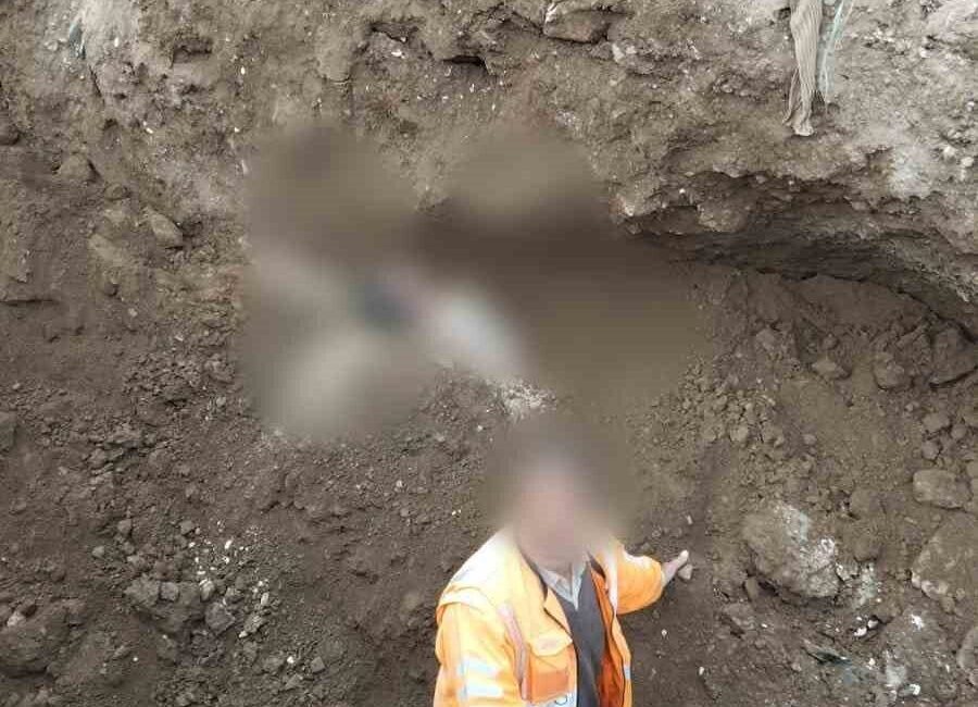 Van’ın Saray ilçesinde, Kapıköy Sınır Kapısı yol yapımı esnasında bir