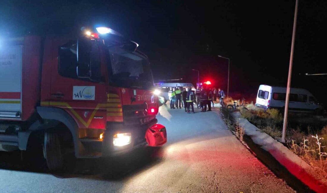 Van’ın Edremit ilçesinde, tekstil işçilerini taşıyan iki servis minibüsünün çarpışması