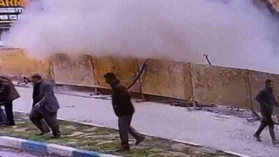 Van’ın İpekyolu ilçesinde eski Belediye İş Merkezi’nin bulunduğu alandaki kazı
