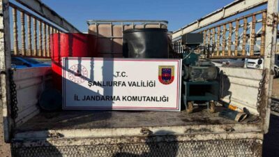 Şanlıurfa’nın Viranşehir ilçesinde jandarma ekipleri tarafından gerçekleştirilen operasyonda 650 litre