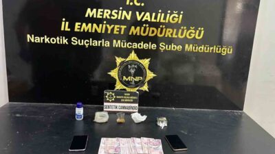 Mersin’de uyuşturucu ticareti yaptığı iddia edilen 2 şüpheli, polis tarafından