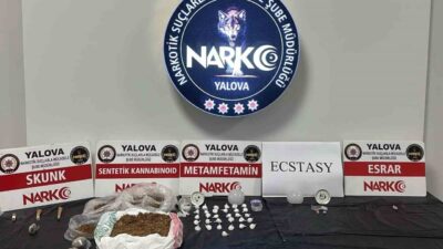 Yalova’da uyuşturucu ticareti yaptıkları tespit edilen 2 şüpheli, polis tarafından