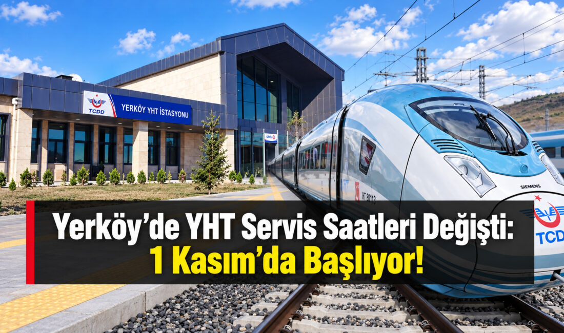 Yozgat’ın Yerköy İlçe Belediyesi, vatandaşların Yerköy Yüksek Hızlı Tren (YHT)