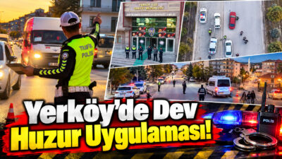 Yerköy İlçe Emniyet Müdürlüğü ekipleri, ilçe genelinde vatandaşların huzur ve