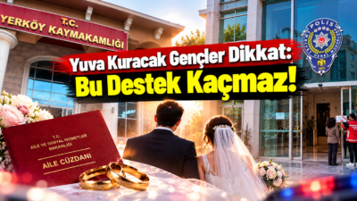 Yozgat’ın Yerköy ilçesinde, evlilik hazırlığı yapan gençlerin ekonomik olarak desteklenmesini