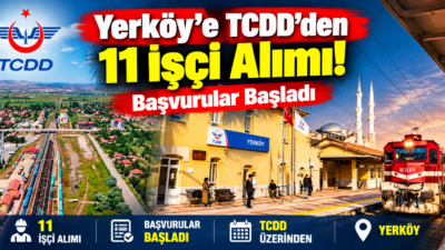 TCDD Taşımacılık AŞ, Türkiye genelindeki işyerlerinde görevlendirilmek üzere 166 daimi