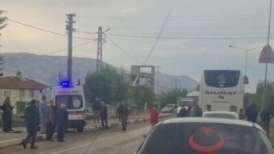 Adıyaman’da, bir yolcu otobüsünün bir yayaçarpması sonucu meydana gelen kaza