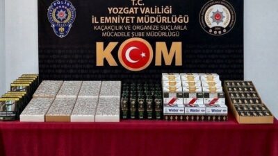 Yozgat’ın Çekerek ilçesinde bir iş yerinde gerçekleştirilen arama sonucunda 35