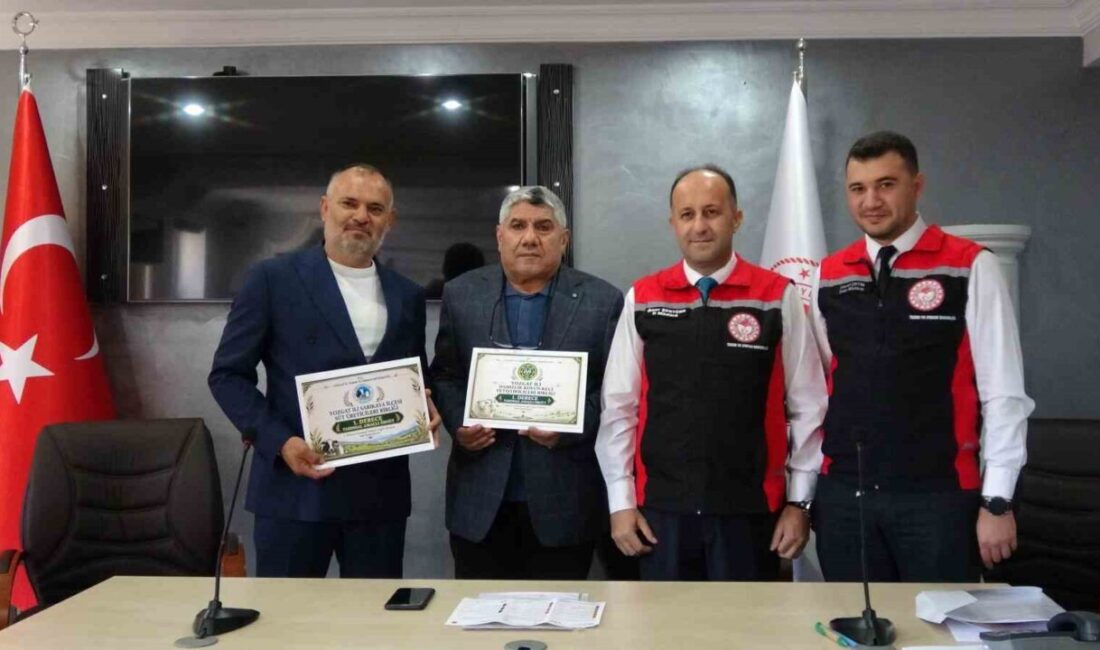 Yozgat İl Tarım ve Orman Müdürü Ömer Şentürk, kentte birinci