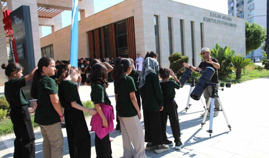 Yüreğir Belediyesi, çocukların bilimsel konulara ve uzaya olan ilgilerini artırmak