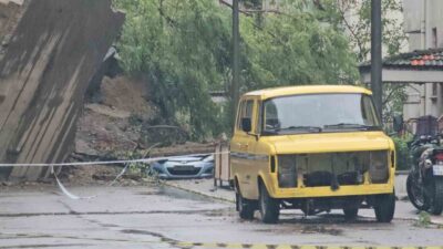 Çatalağzı beldesine bağlı Kilimli ilçesinde dün akşam yaşanan heyelanın boyutu