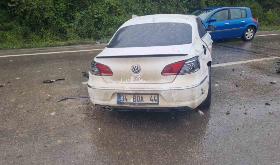 Zonguldak’ın Çaycuma ilçesi kara yolunda meydana gelen trafik kazasında bir