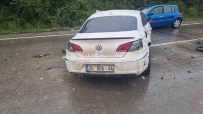 Zonguldak’ın Çaycuma ilçesi kara yolunda meydana gelen trafik kazasında bir