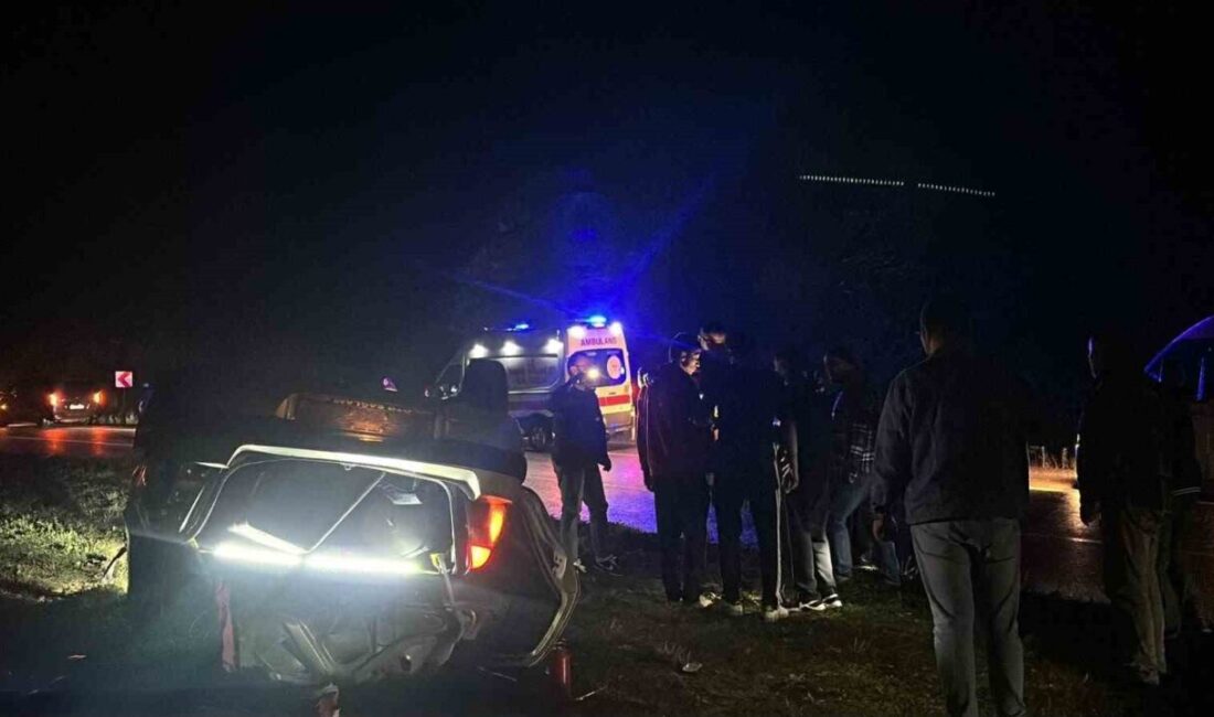 Zonguldak’ta bir aracın kontrolünü kaybederek takla atması sonucu 2 kişi