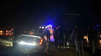Zonguldak’ta bir aracın kontrolünü kaybederek takla atması sonucu 2 kişi